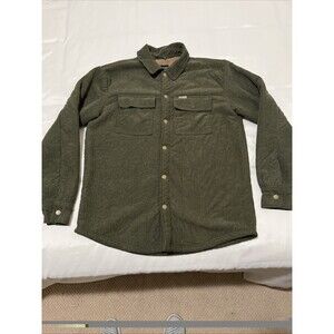 Matix Jacket Trucker Work Corduroy Collar Mens Size Medium Green Sherpa Lined